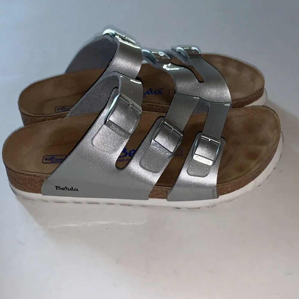 Betula Leo Silver Sandals by Birkenstock 38 - Picture 5 of 12